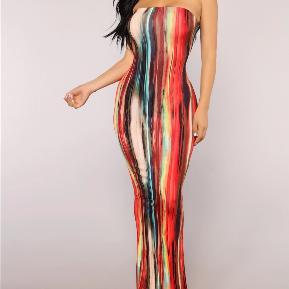 Colorful tube dress
